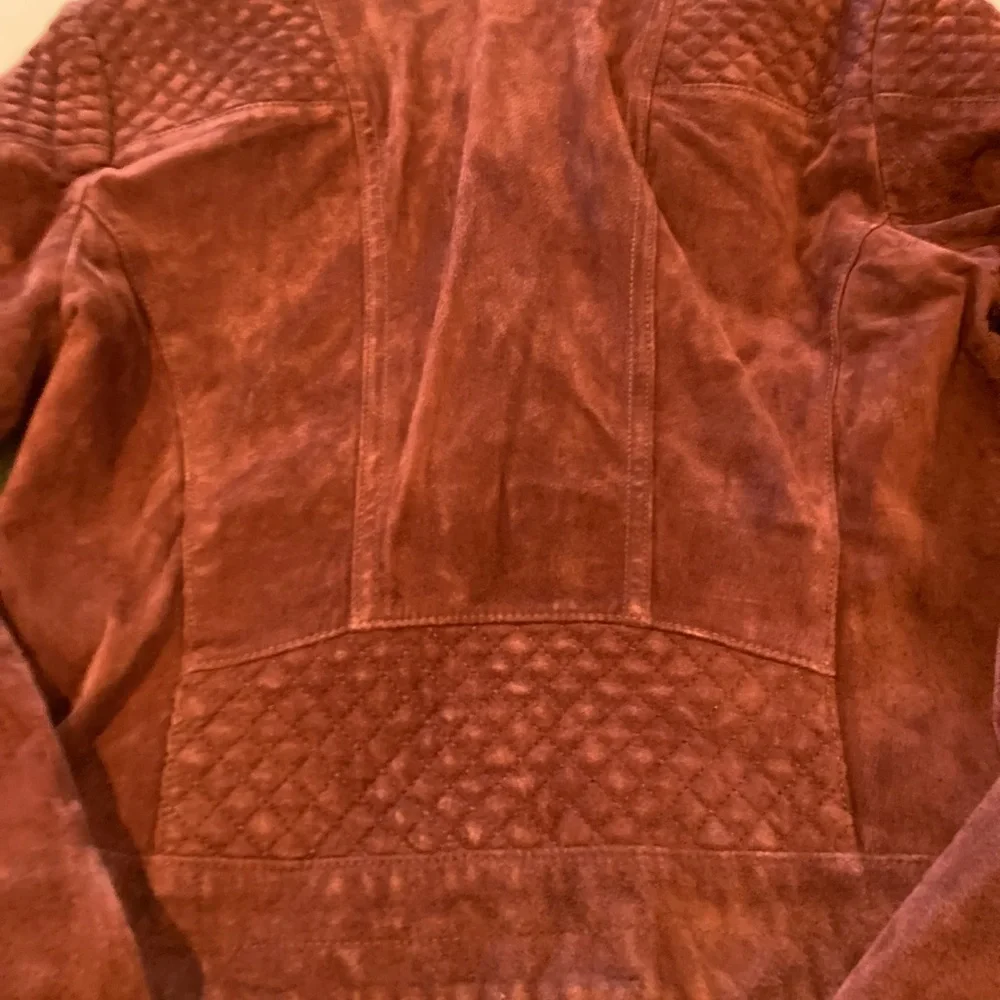 Express Genuine leather moto suede jacket M - Picture 8 of 15